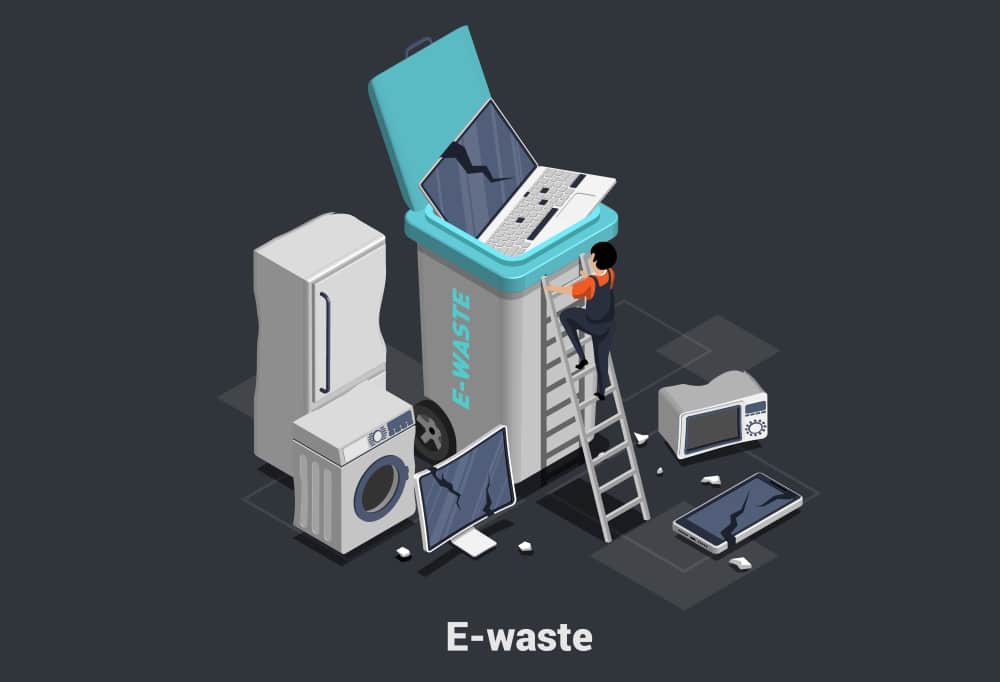 See image of E-waste, RAEE